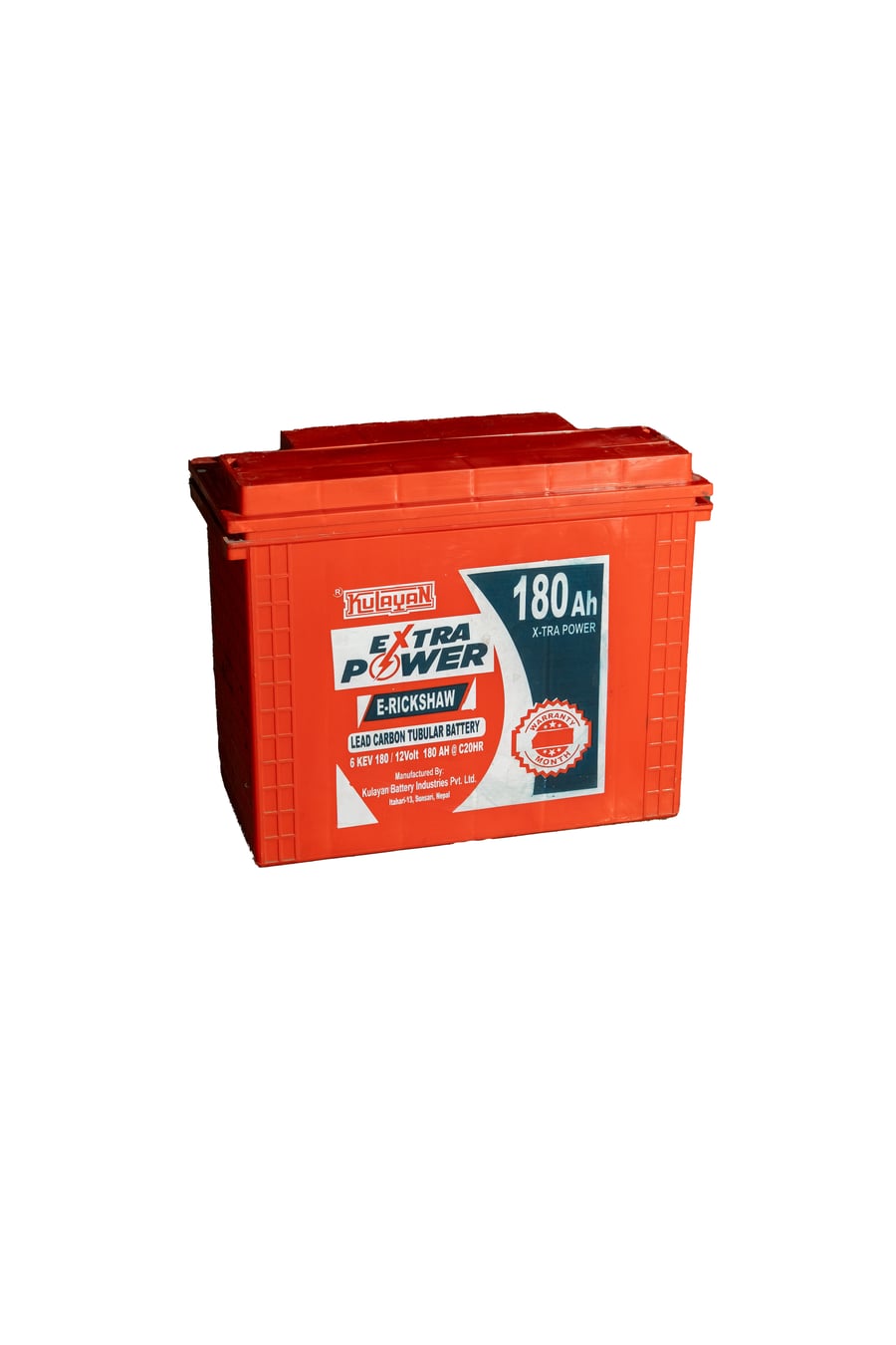 Kulayan Extra Power 180 Ah heavy-duty traction battery